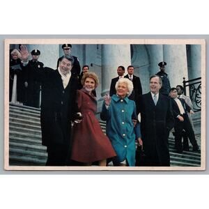 Presidents First Ladies 1989 Inauguration Photo Print Ronald Reagan George Bush